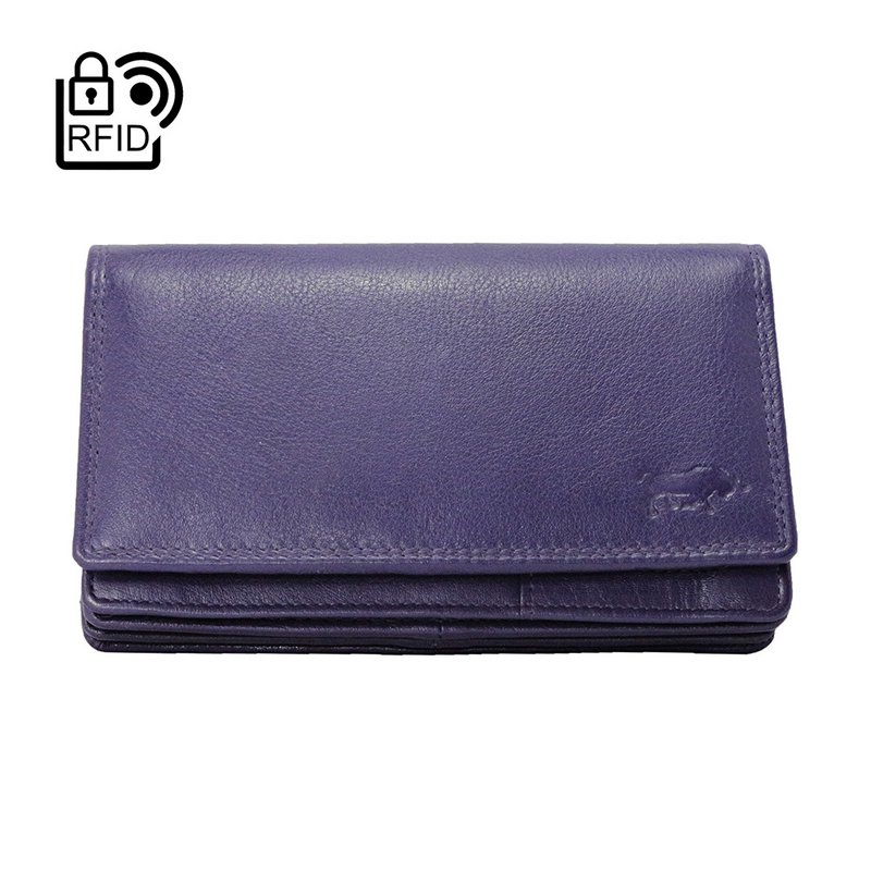 Cartera Mujer Piel Vaqueta - RFID Antideslizante - Cartera Mujer Ideal