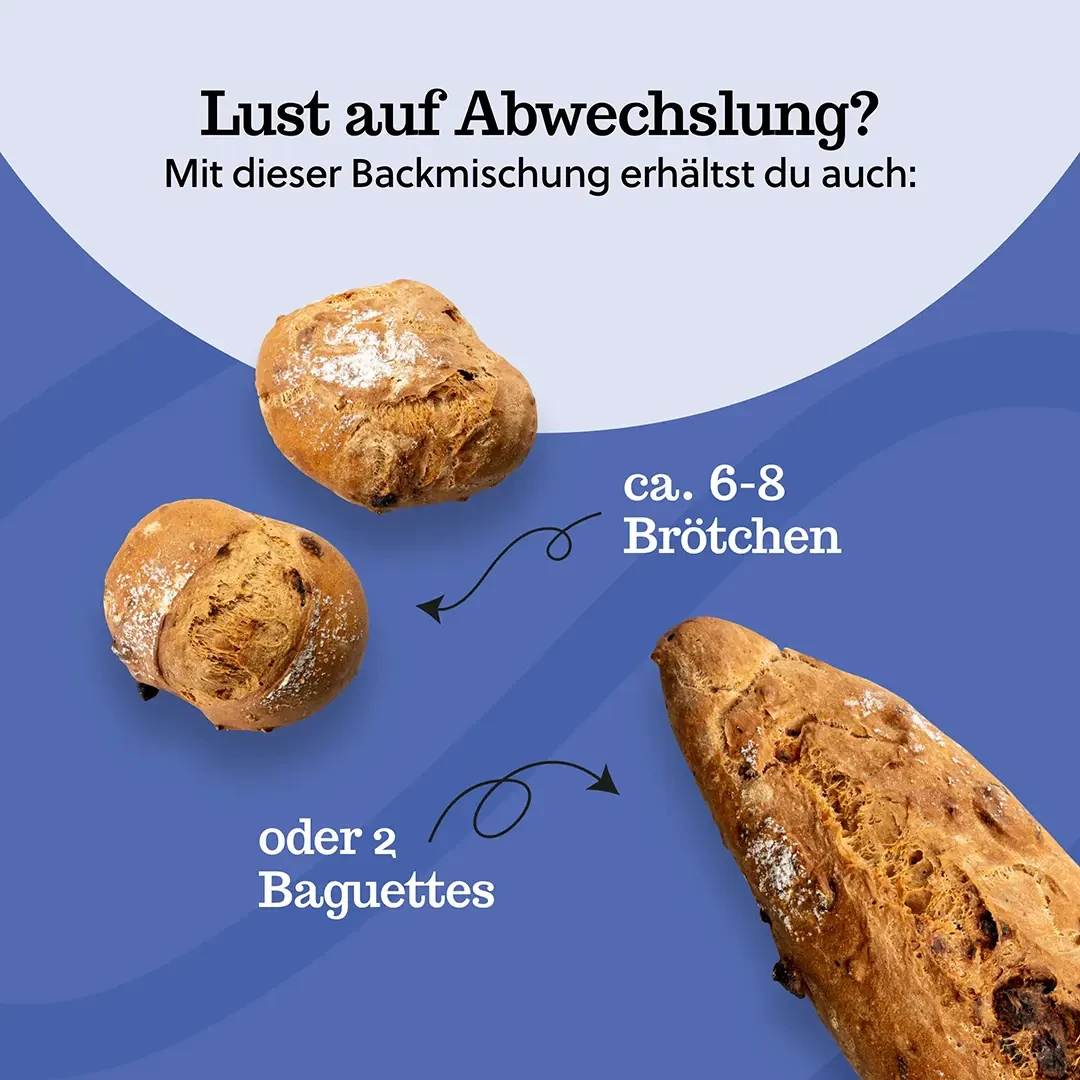 Brotbackmischung: Einkorn-Dattel-Brot