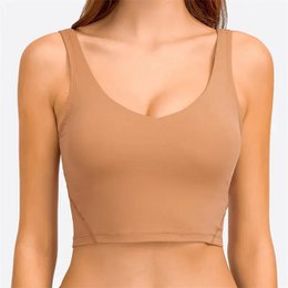 Camiseta sin mangas Nepoagym PASSION con estante, sujetador integrado, Top corto con acolchado extraíble, sujetador deportivo palangre para Yoga y gimnasio