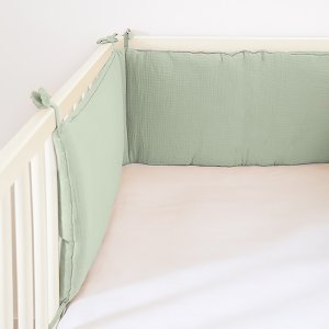 Green Organic Cotton Bed Bumper