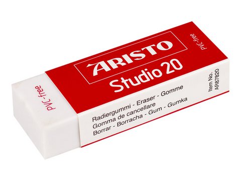 Radiergummi Aristo Studio 20 für Bleistift und Buntstift