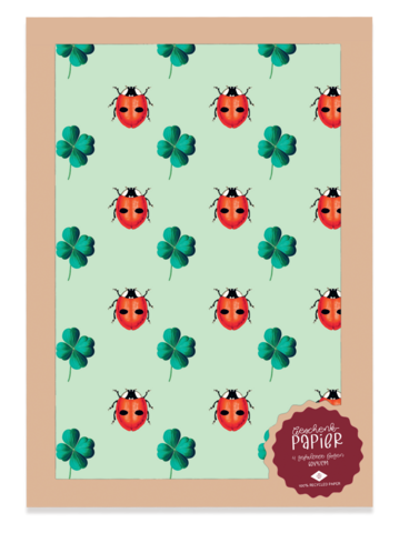 Geschenkpapier Glück