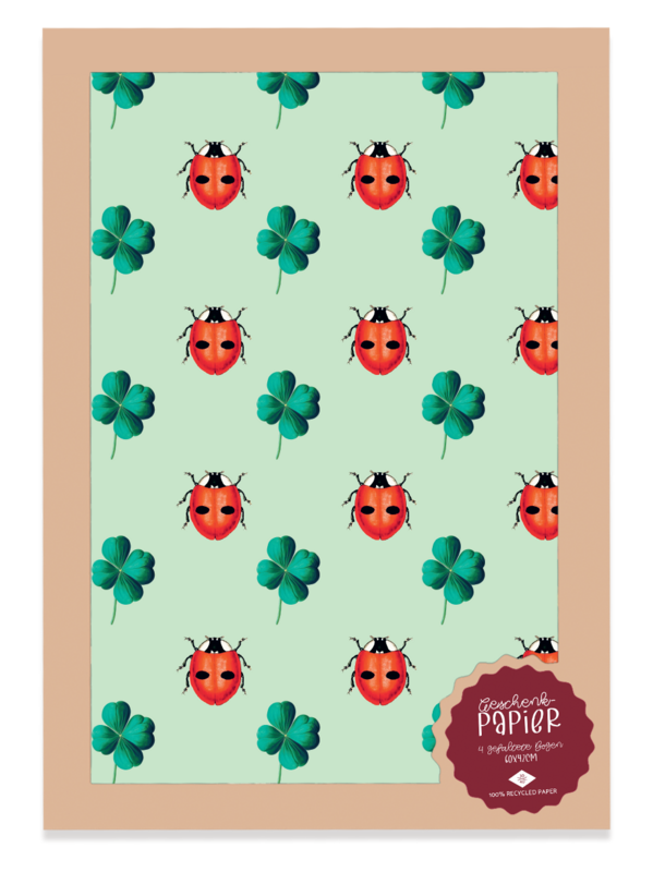 Geschenkpapier Glück
