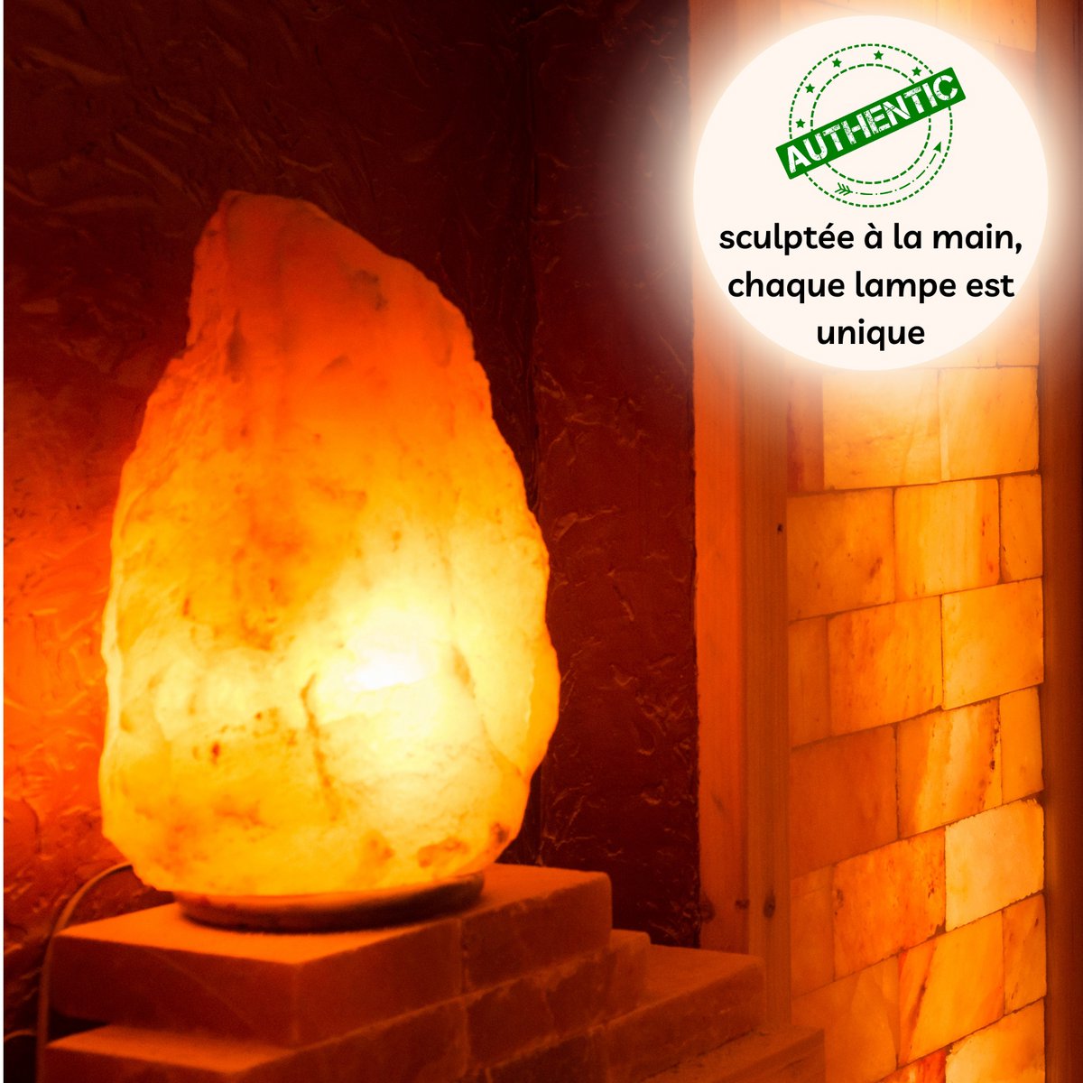 Himalayan Salt Crystal Lamp - 4 to 6 kg - Hand Carved - Gift Idea - Decorative Object