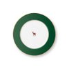 Plate Love Birds Deer Dark Green 21cm
