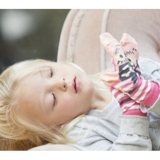 Piraat meisje sokpop kindersok
