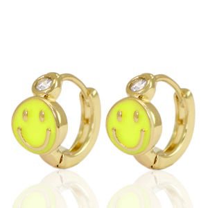 Earrings Smiley Geel/ Kids Collection