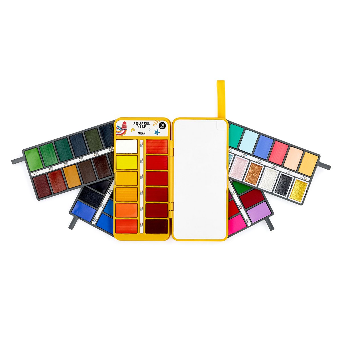 Watercolor Paint Set with 60 Colors