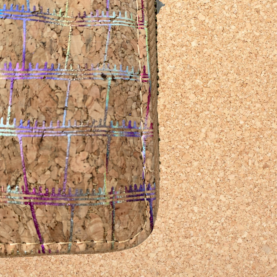 green-goose Cork Damen-Geldbörse – Galaxy