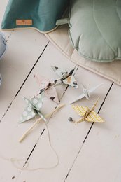 “White” Origami Nursery Mobile