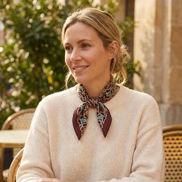 Brown Silk Neckerchief