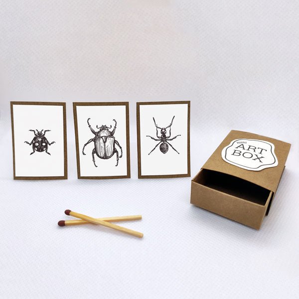 DIY Mini Art - Insekten (4 Stück)