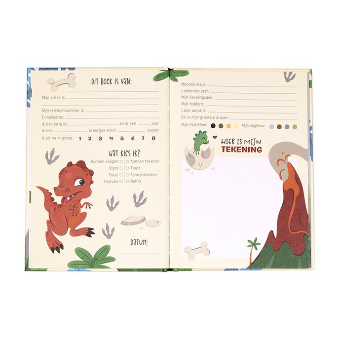 Freundebuch Dinosaurier A5 // Jungen