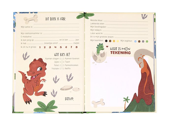 Libro degli amici Dinosauro A5 // Ragazzi
