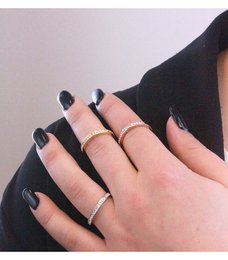 Bague Trinity - ArgentÃ©  DorÃ© Or rosÃ© et Cristal