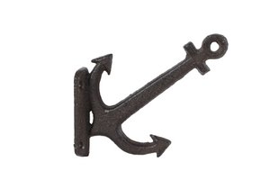 Wall hook "Anchor odd" brown