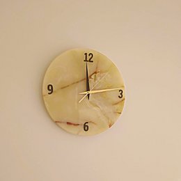 Reloj de pared de mármol