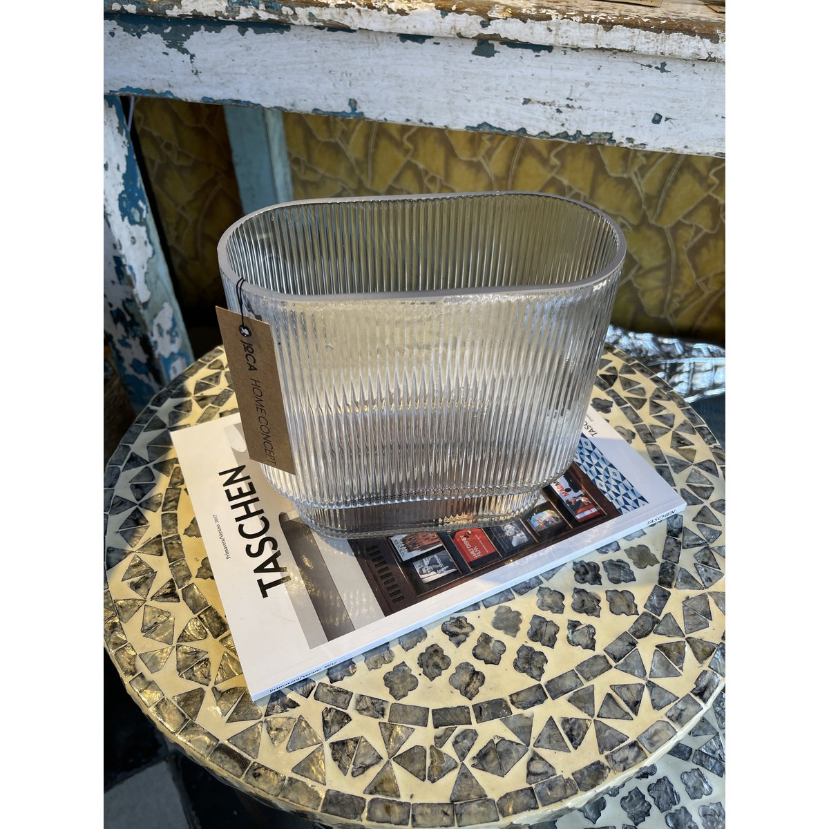 MIST SERIES OVAL CLEAR VASE