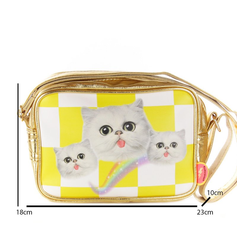 Bolso bandolera Gatitos amarillo (gatitos amarillos)