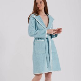 Eco zachte biologische katoenen badjas