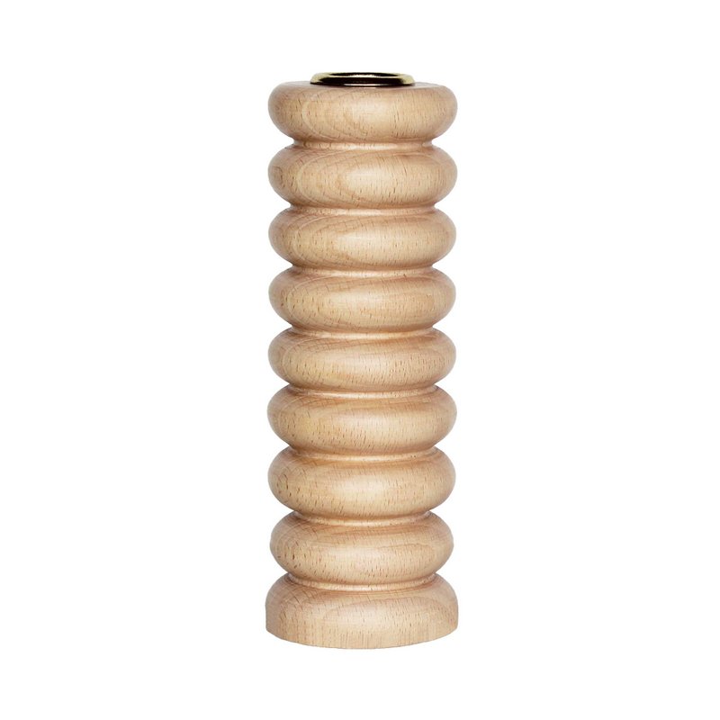 Totem-Kerzenhalter aus Holz - Tall Nº 1