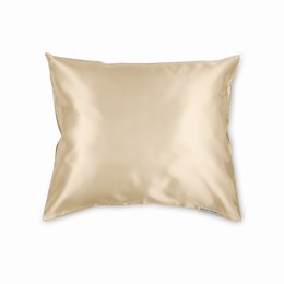 Champagne-colored pillow cover made of high-quality material, suitable for a variety of home decor styles.