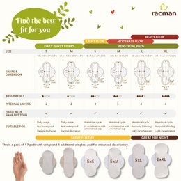 Reusable Cloth Menstrual Pads Large Bundle