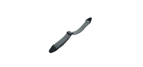Adjustable detachable headband gray