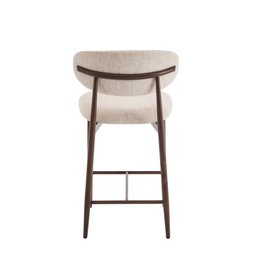 Bar chair Celia Beige Walnut Santi