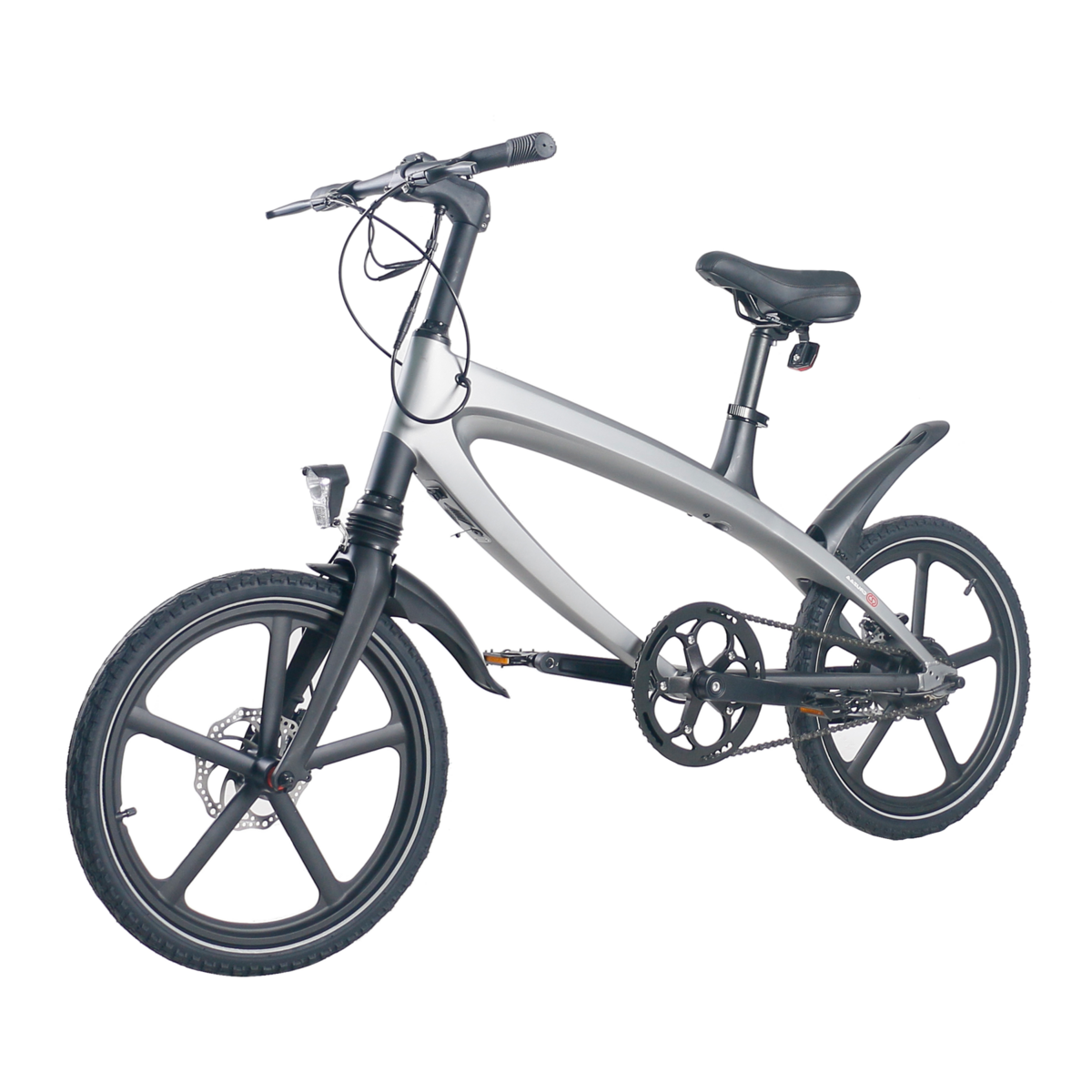 The Cruzaa Pedal-assist Bluetooth Electric Bike Gun Metal Grey