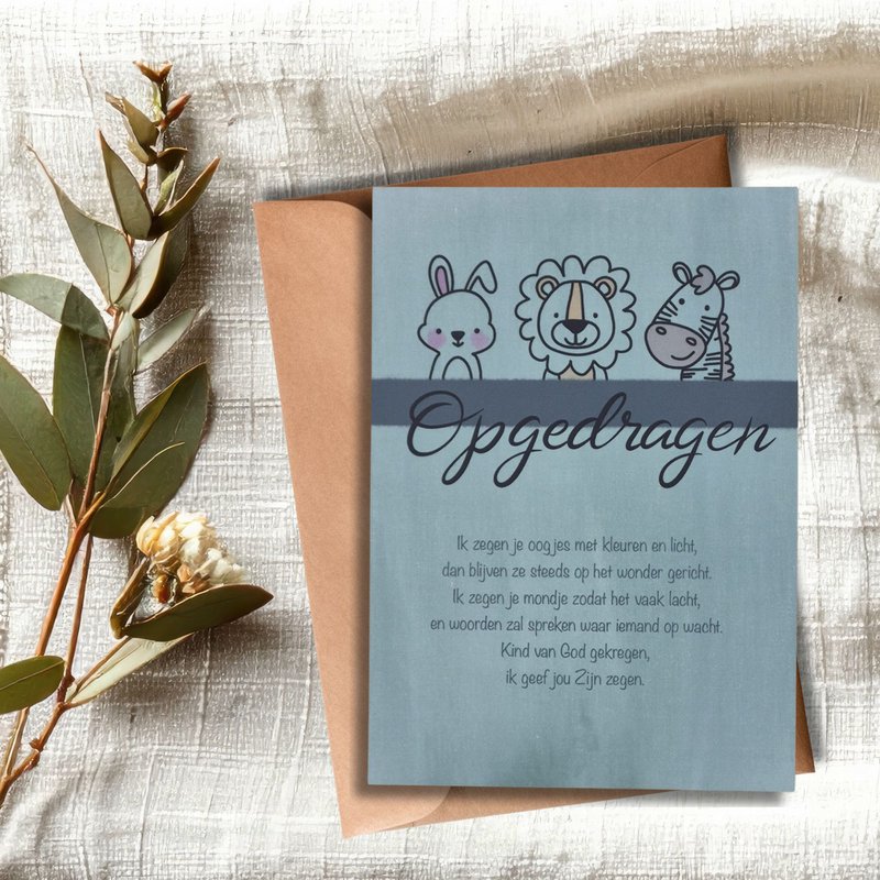 Christian card - Dedicated