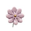 Daisy flower ceramic mini lilac 2.5 cm