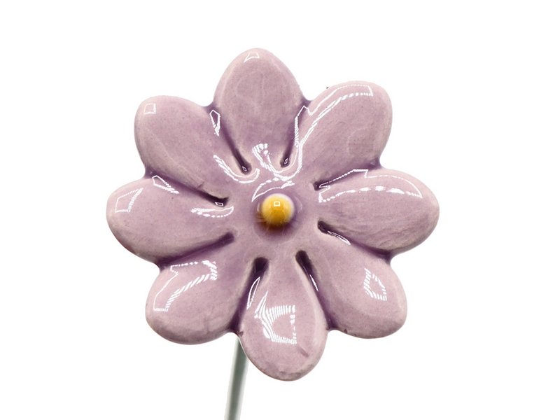 Daisy blomst keramik mini lilla 2,5 cm