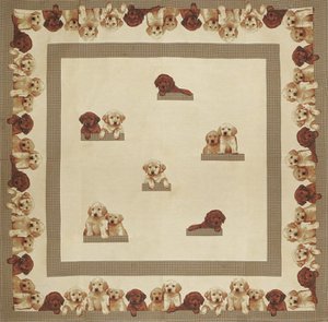 Welpen-Labrador-Überwurf Beige