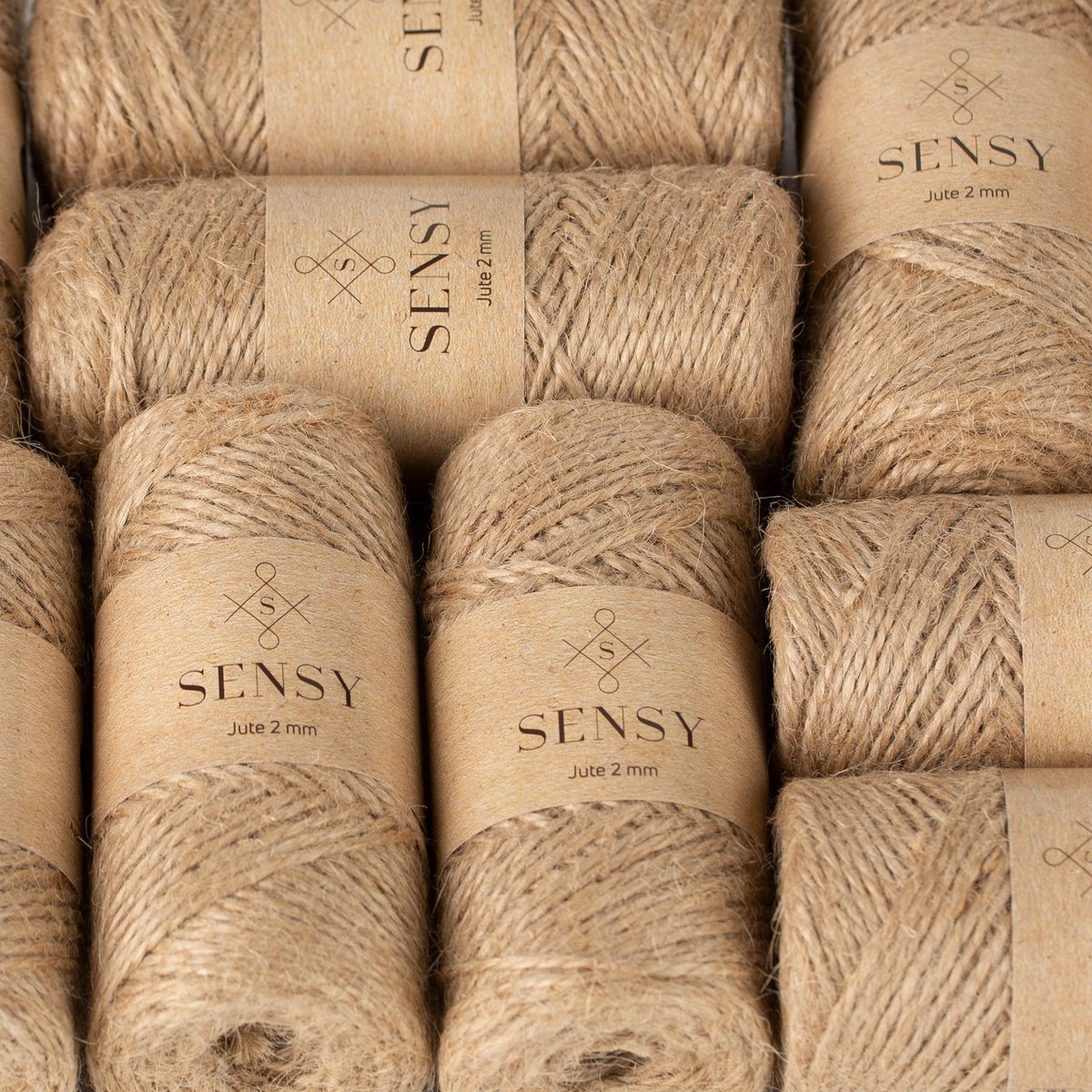 Sensy Premium Natural Jute Garn Best Arts Crafts Gavegarn Julegarn Holdbar pakkesnor (328 fod)