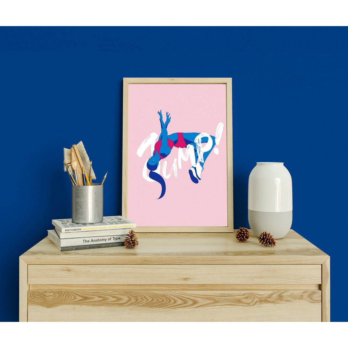 Le Saut - Illustration d’art mural