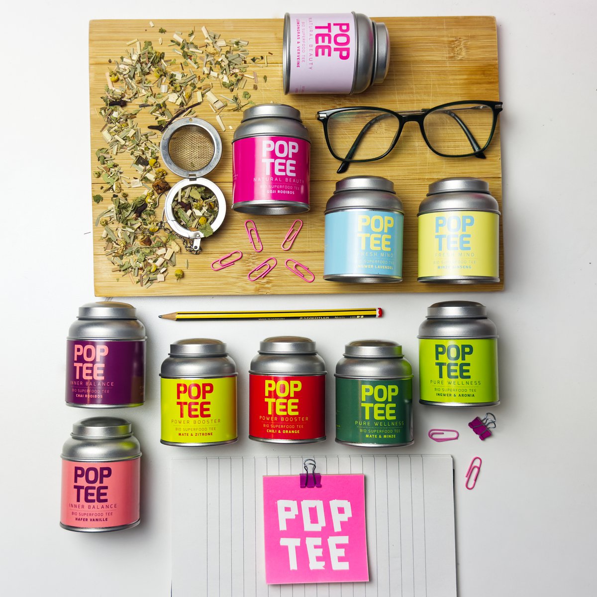 POP TEE Trio ProbierBox - Bio Superfood Tee
