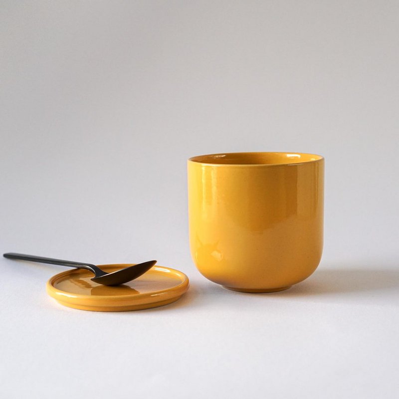 Bowl with lid MoxBowl Hollyhock - late summer yellow - 500ml