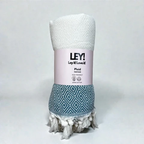 LEY! Plaid diamond - petrol