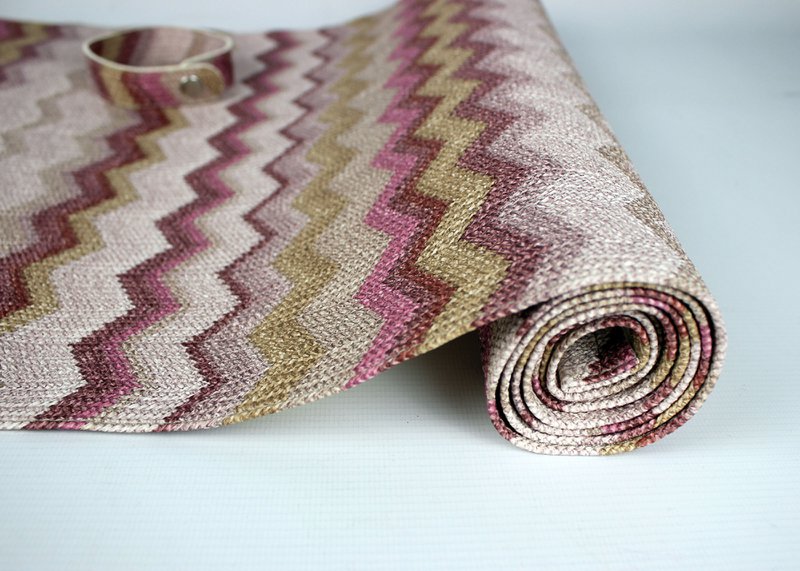 Tunk Runner Zigzag Wzór Pink 150 cm długą skórę syntetyczną