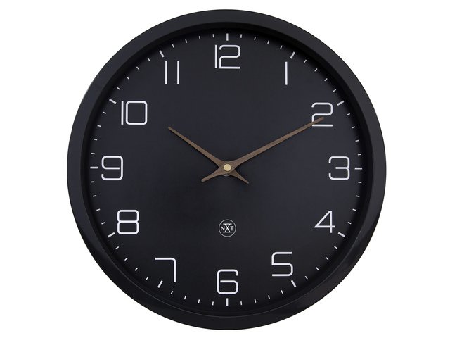 Zegar ścienny nXt ECO 30cm czarny