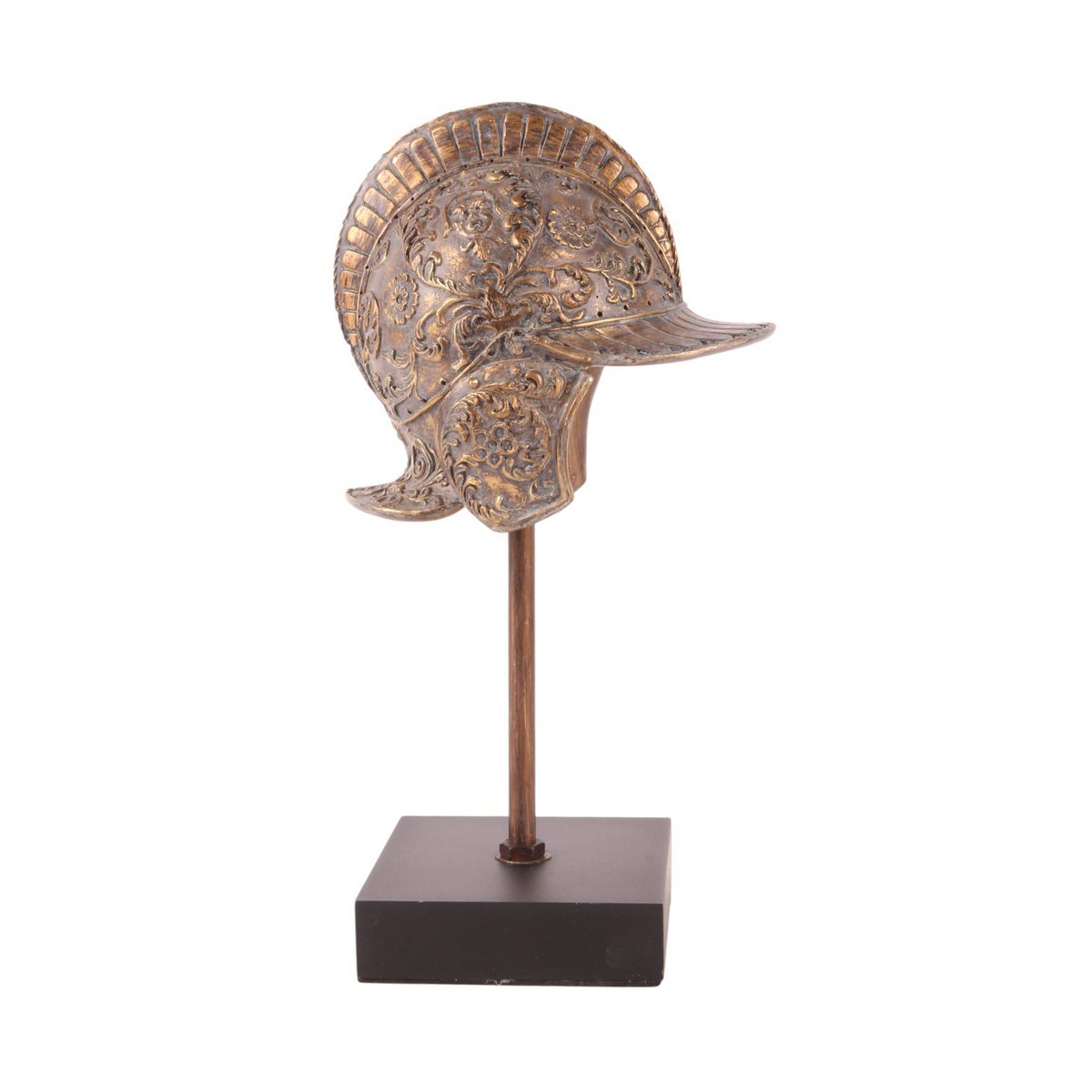 Helm op Standaard 29,5 cm - Goud - Hars