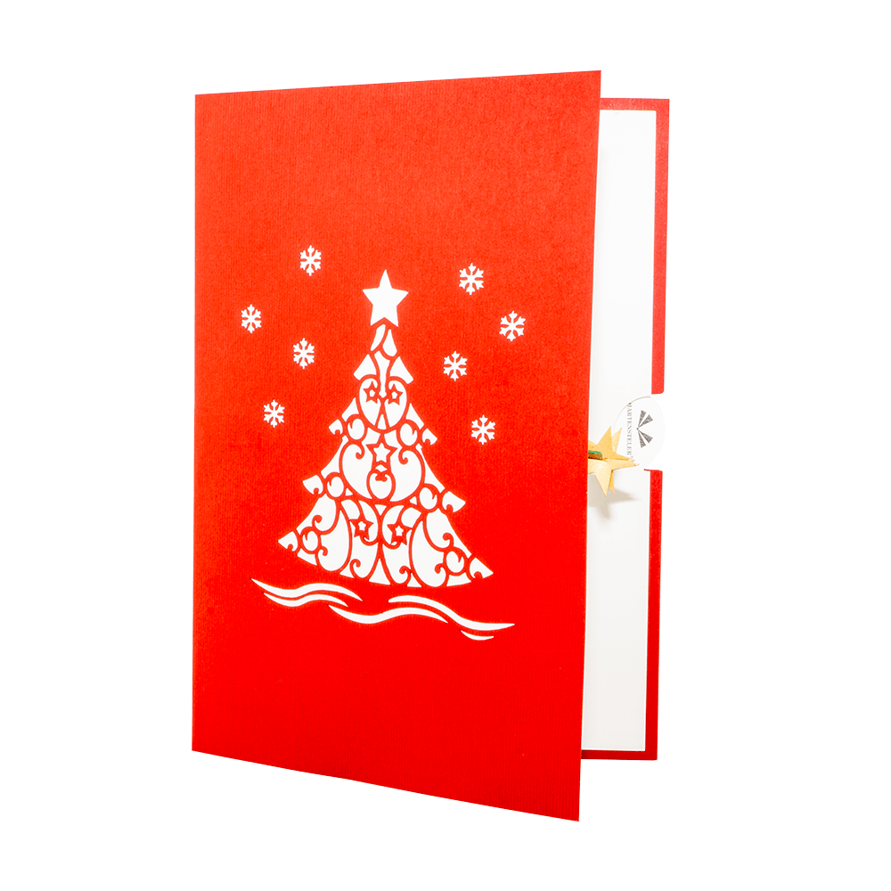 Weihnachtsbaum-Popup-Karte