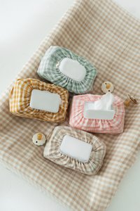 TISU baby wipes cover, Gingham Collection