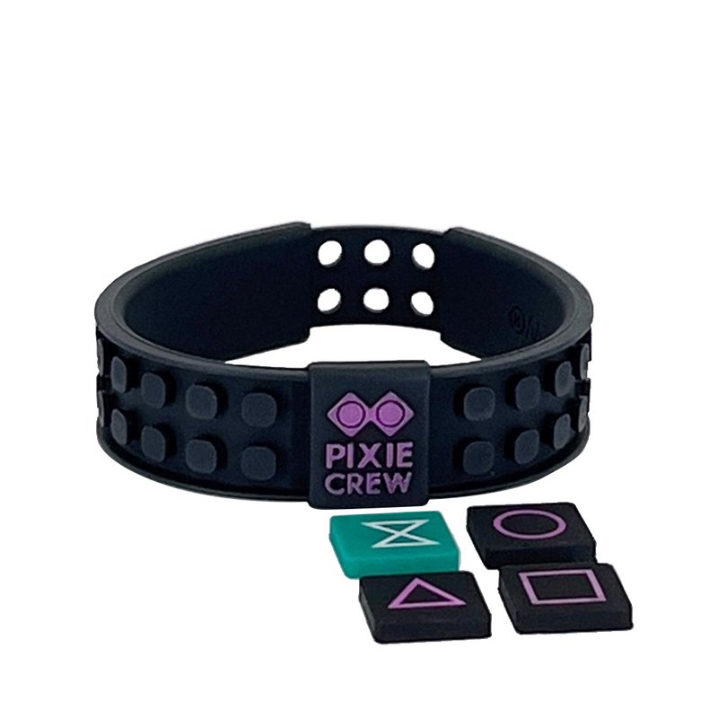 PIXIE CREW Squid Game icons bracelet, black
