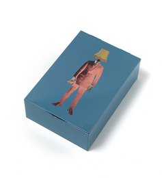 Lampaman rectangular metal tin box