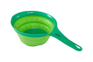 Camry CR 6712gr Foldable Silicone Colander, Green, Multi-Colour, One Size