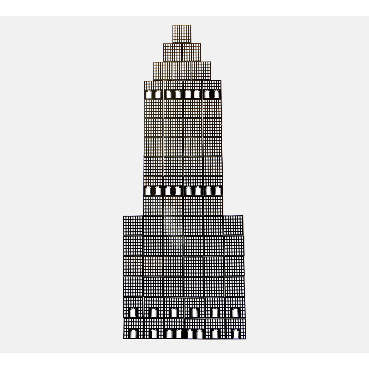 Pakiet magnesów na lodówkę Fritz Lang Metropolis Mega Modern Architecture (72 sztuki)