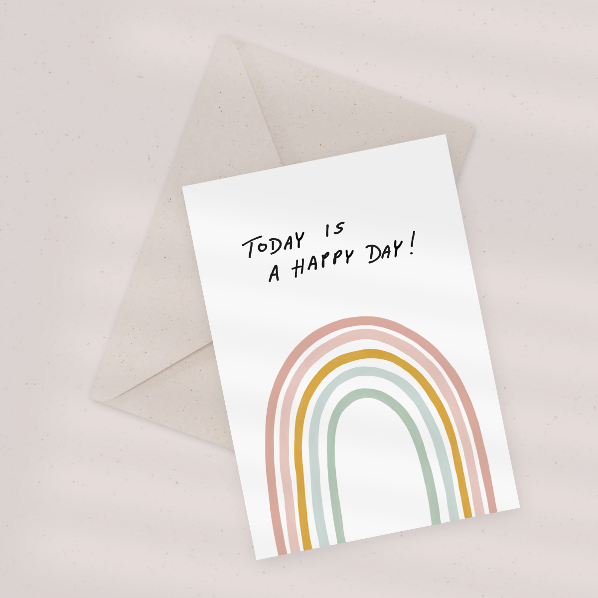 Eco Greeting Card — Happy Day Rainbow