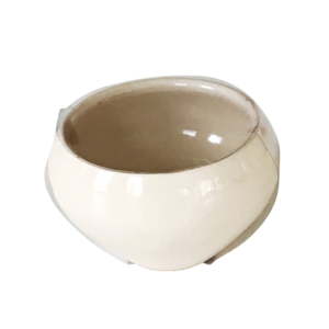 Mini bowl 7x4.5cm off-white with mica